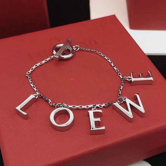 Loewe Brass Logo Bracelet
