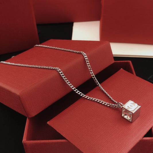 Chanel Silver Brass Necklace