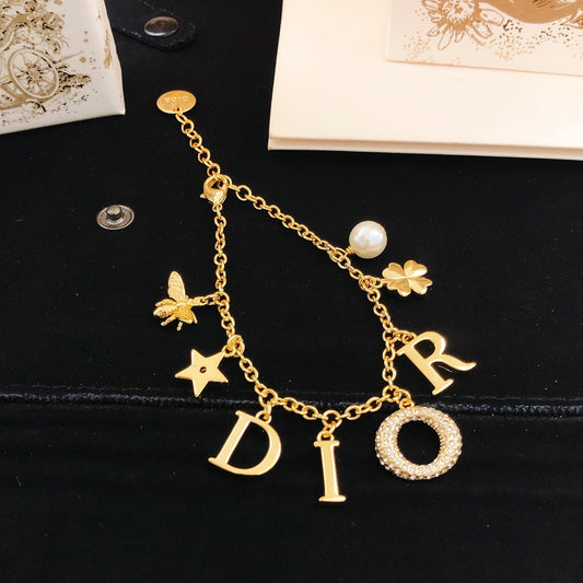 Dior Brass Clover Bracelet