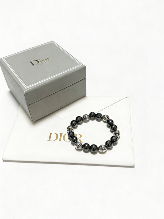 Dior Sterling Silver Vintage-Finish Bracelet