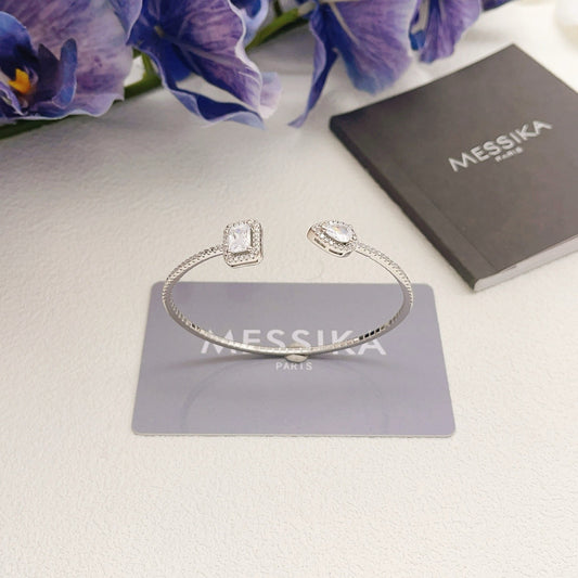 Messika Silver Brass Pave Bracelet