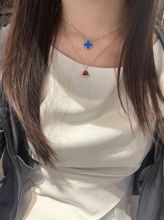 Van Cleef & Arpels Brass Clover Necklace