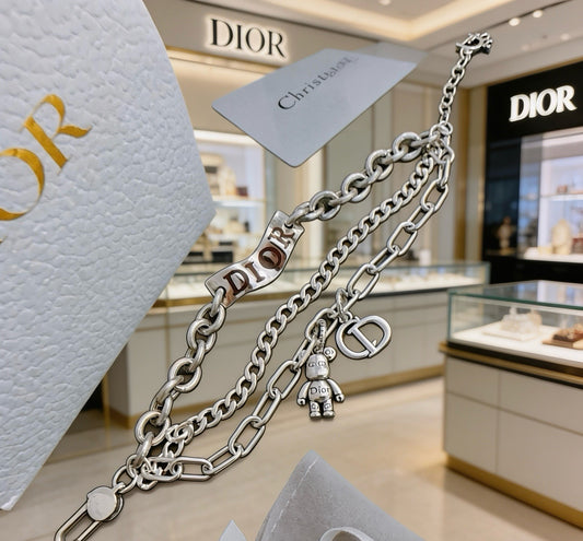 Dior Sterling Silver Chain Bracelet