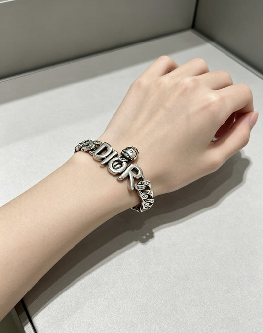 Dior Sterling Silver Chain Bracelet