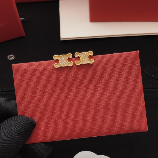 Celine Brass Earrings