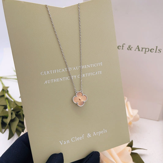 Van Cleef & Arpels Silver Brass Necklace