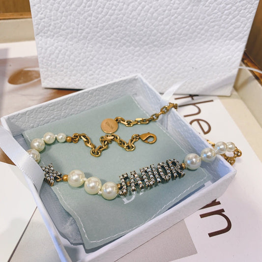 Dior Brass Star Necklace