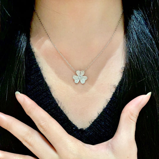 Van Cleef & Arpels Brass Alhambra Necklace