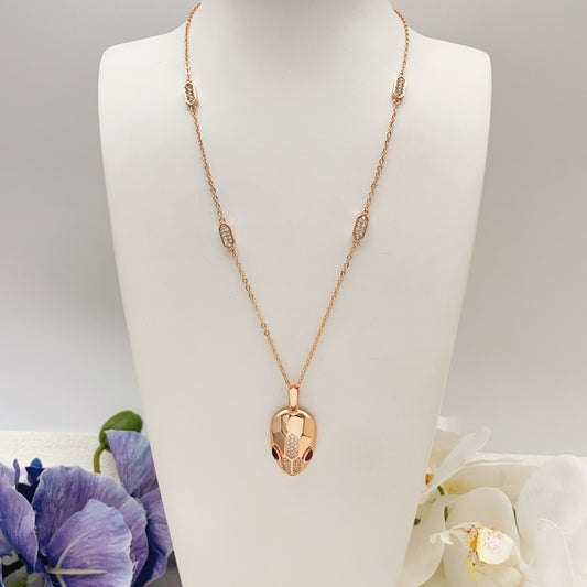 Bvlgari Brass Serpent Necklace