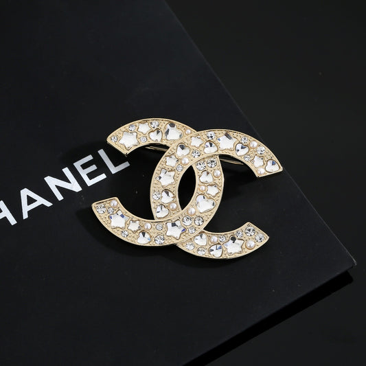 Chanel Gold Hoop Brooch