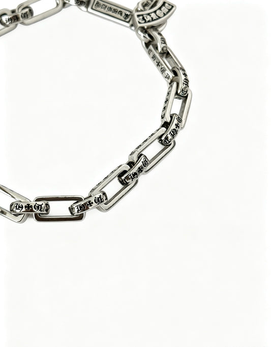 Chrome Hearts Sterling Silver Cross Bracelet