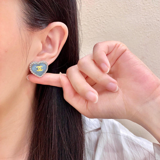 Chanel Logo Earrings