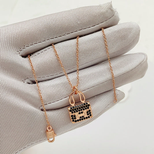 Hermes Brass Necklace