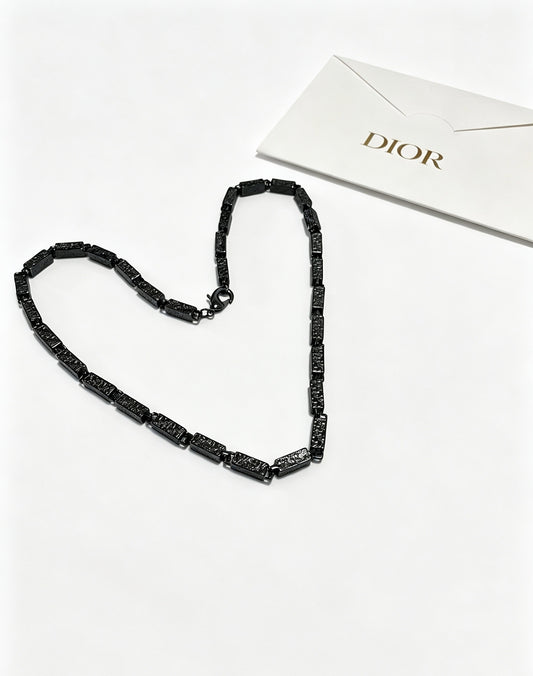 Dior Sterling Silver Chain Necklace