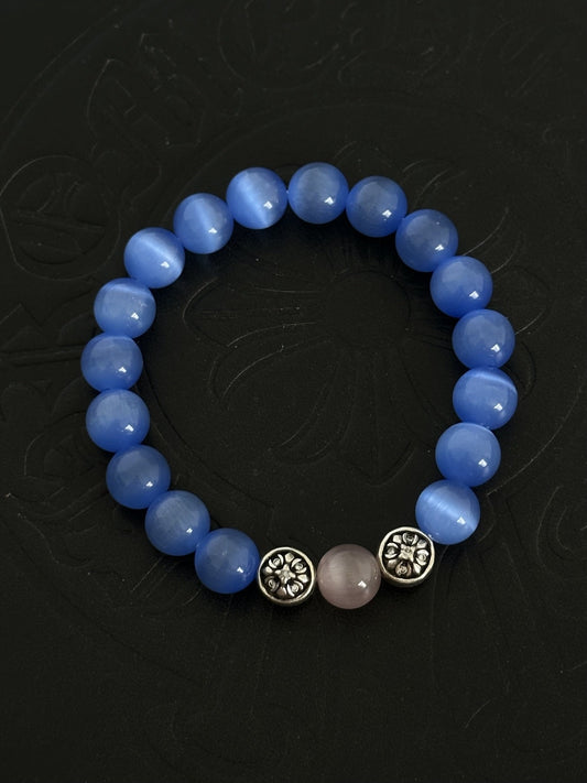 Chrome Hearts Sterling Silver Cross Bracelet