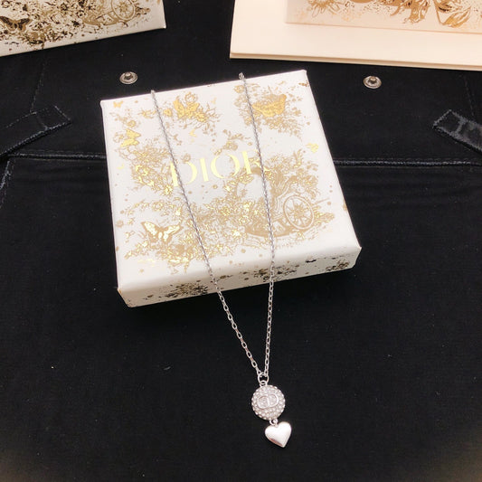 Dior Brass Heart Necklace