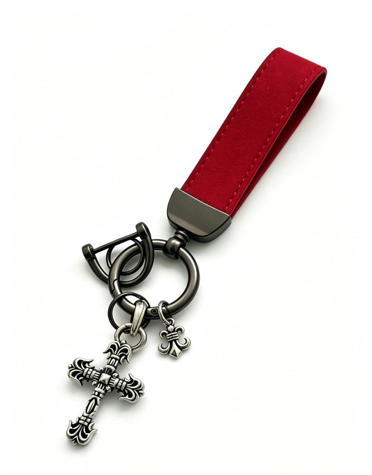Chrome Hearts Vintage-Finish Keychain