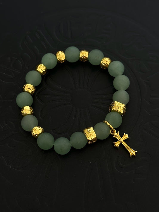 Chrome Hearts Sterling Silver Cross Bracelet