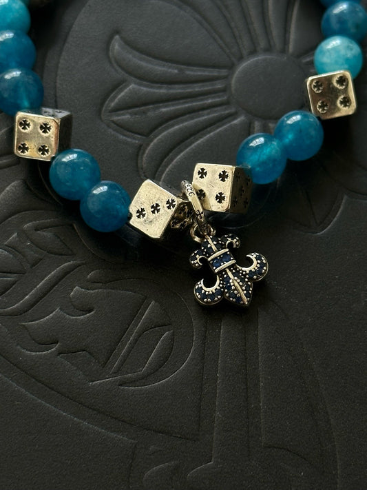 Chrome Hearts Sterling Silver Cross Bracelet