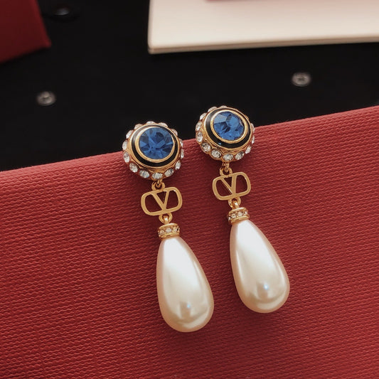 Valentino Brass Tassel Earrings