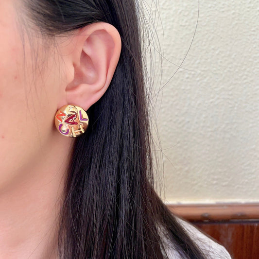 Chanel Logo Earrings