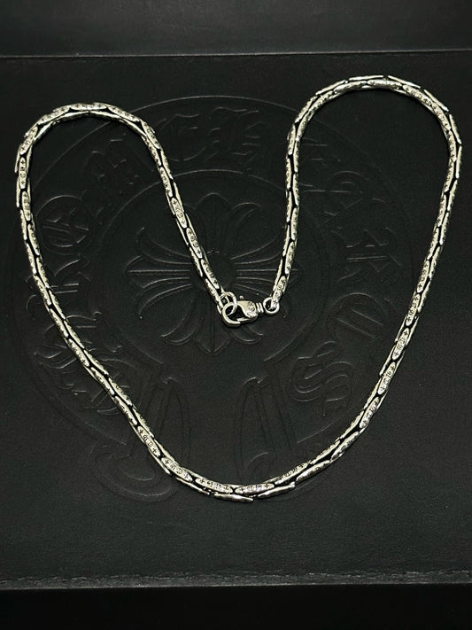 Chrome Hearts Sterling Silver Cross Necklace
