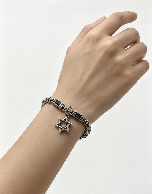 Chrome Hearts Sterling Silver Cross Bracelet