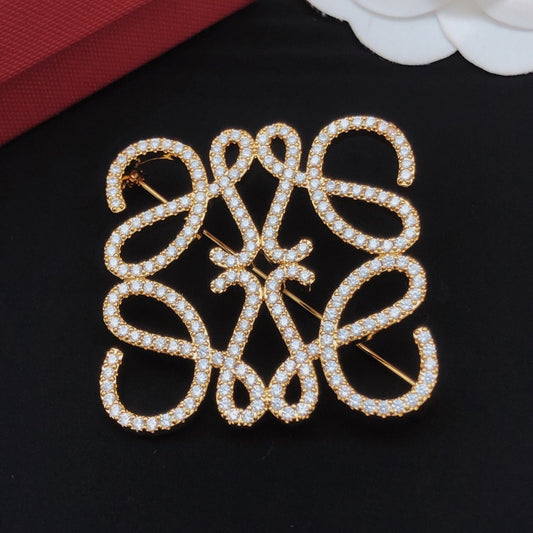 Loewe Brass Brooch