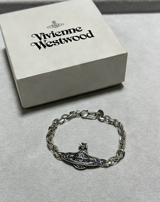Vivienne Westwood Sterling Silver Vintage-Finish Bracelet