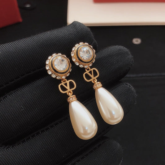 Valentino Brass Tassel Earrings