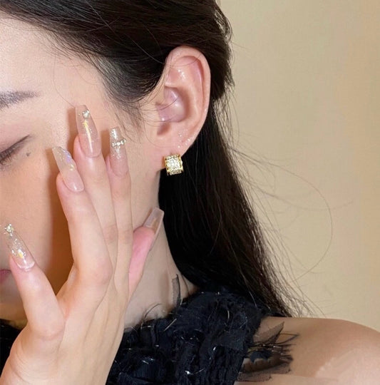 Bvlgari Silver Brass Earrings