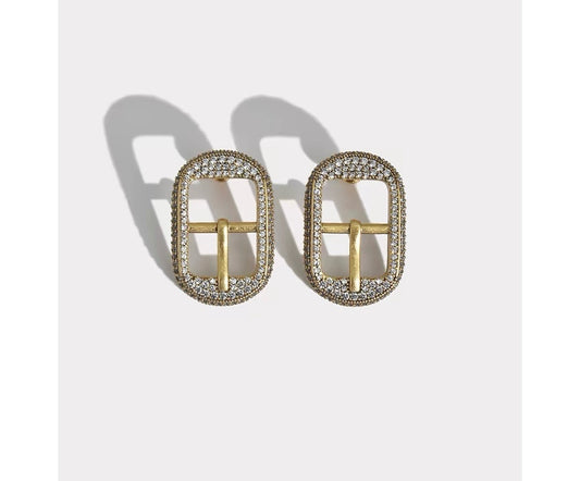 Balenciaga Brass Earrings
