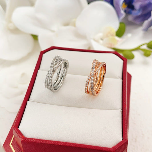 Cartier Brass Pave Ring