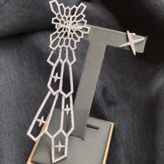 APM Monaco White Star Earrings