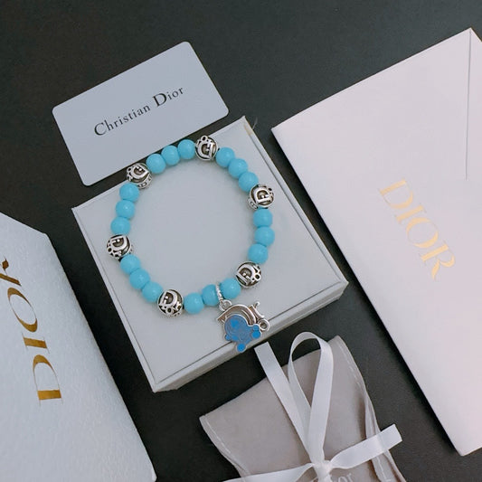 Dior Sterling Silver Vintage-Finish Bracelet