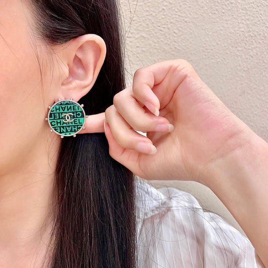 Chanel Logo Earrings
