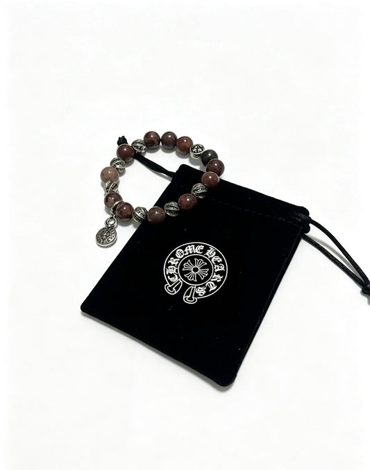 Chrome Hearts Sterling Silver Cross Bracelet