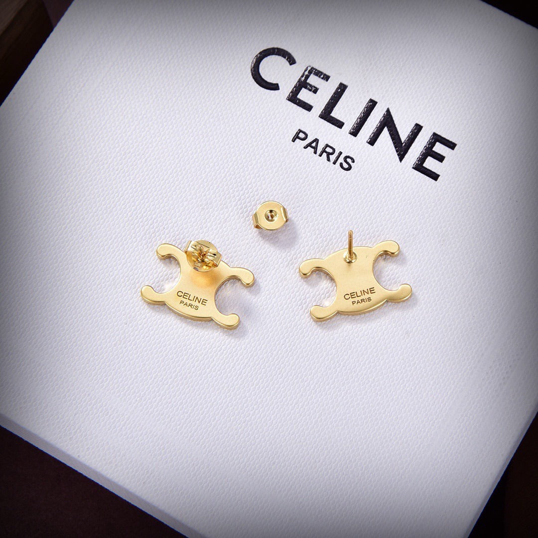 Celine Brass Earrings