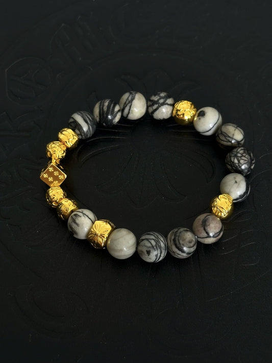 Chrome Hearts Sterling Silver Cross Bracelet