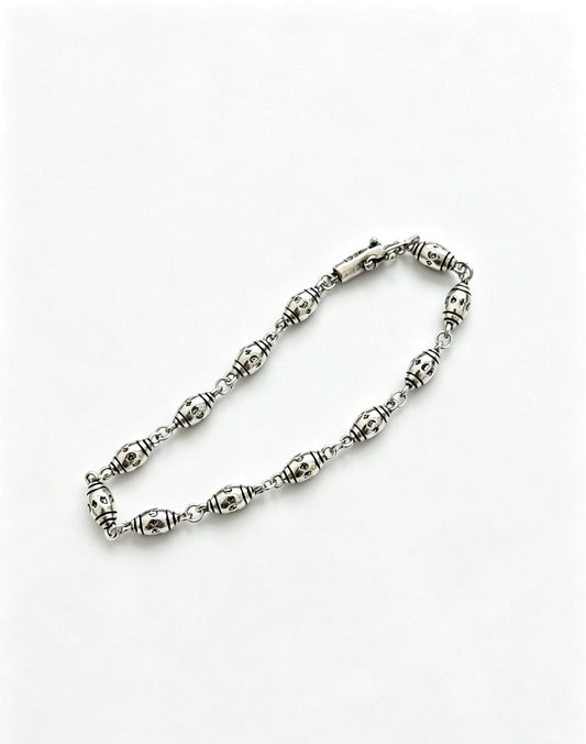 Chrome Hearts Sterling Silver Cross Bracelet