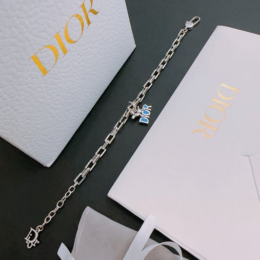 Dior Sterling Silver Chain Bracelet
