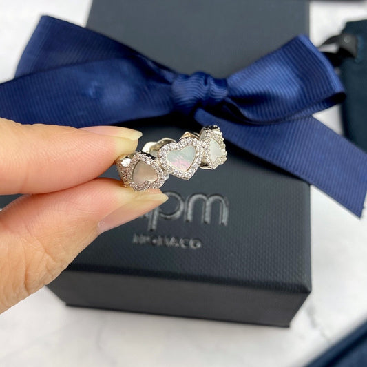 Unbranded White Heart Ring