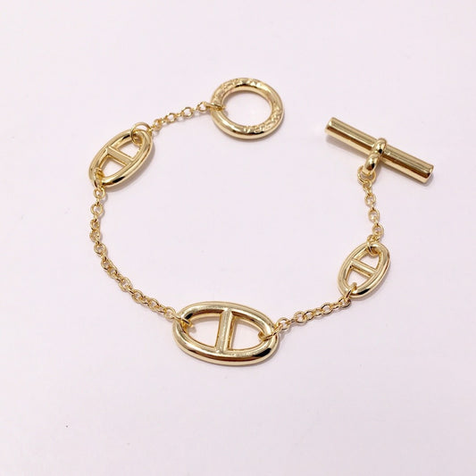 Hermes Yellow Brass Bracelet