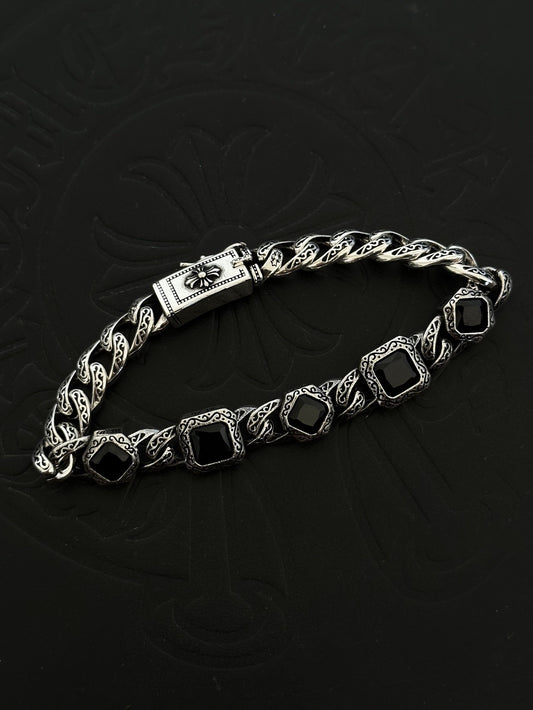 Chrome Hearts Sterling Silver Cross Bracelet
