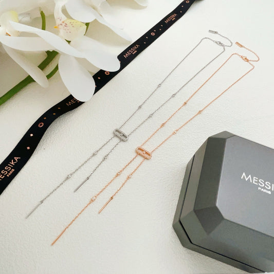 Messika Silver Brass Tassel Necklace