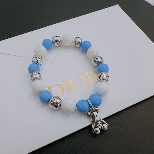 Dior Sterling Silver Vintage-Finish Bracelet