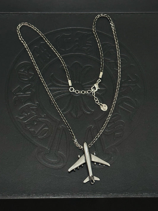 Chrome Hearts Sterling Silver Cross Necklace