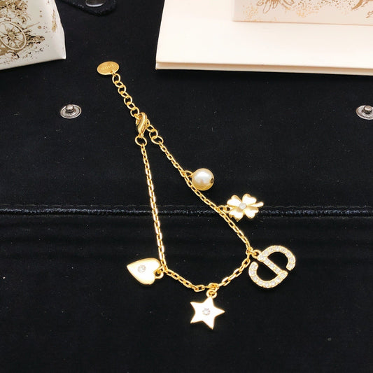 Dior Brass Clover Bracelet