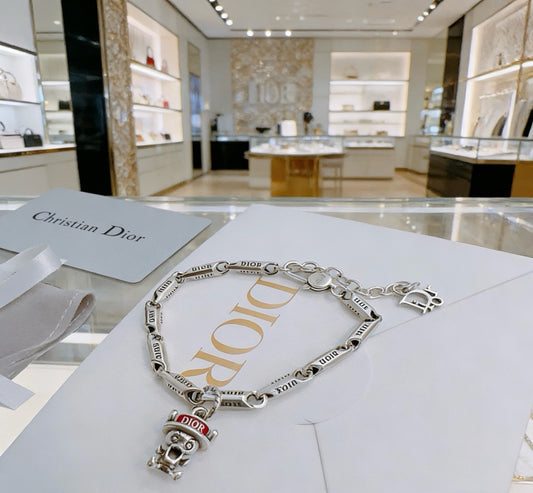 Dior Sterling Silver Chain Bracelet