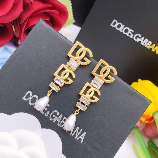 Dolce & Gabbana Brass Tassel Earrings